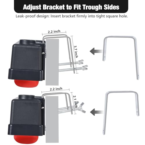 Water Trough Float Valve for Livestock & Stock Tank | Stock Tank Float Valve, Water Tank Float Valve, Automatic Horse Waterer, Includes Hose Adapter, Rubber Washer, Screwdriver