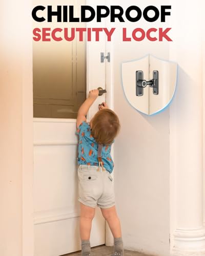 Heavy Duty Gate Latches 90 Degree Right Angle Barn Door Lock, Anti-Theft Sliding Door Lock Latch for Wooden Fence Garden Bathroom Outdoor Garage Window Include Screw (Luminous Black) | Anti-Theft Sliding Door Lock Latch for Wooden Fence, Garden, Bathroom,