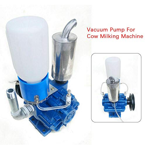 Vacuum Pump, 250L/Min Vacuum Pump for Cow Milking Machine Milker Bucket Tank Barrel with Belt Pulley