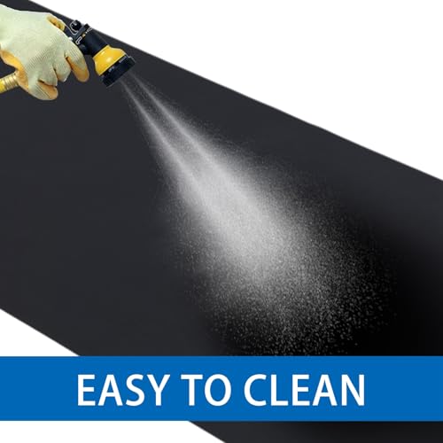 Drydiet Motorcycle Mat Garage Floor Rug Washable Parking Mats for Garage Floors Non Slip Oil Absorbent Pad Rubber Backing Layer Protects Floor(Basic Style,98 x 31 Inch) - size: 98 X 31 Inch, style: Basic Style