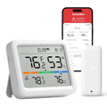 SwitchBot Meter Pro, Digital Hygrometer & Thermometer - Wireless Indoor Temperature & Humidity Monitor with Bluetooth App Control, Real-Time Alert - size: Meter Pro+Outdoor Meter