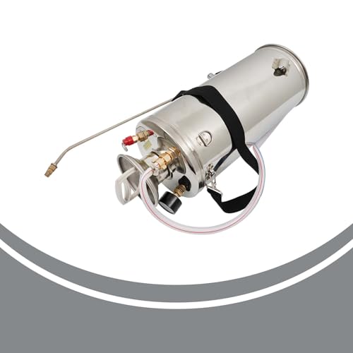 2-Gallon Stainless Steel Sprayer with 20-Inch Nozzle and 3-Foot Hose 8-Liter Large-Capacity Agricultural Spraying Equipment Garden and Lawn Spraye