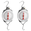 QWORK 2 Pack Precision Hanging Scale, 110lbs / 50kg Capacity, Dual Unit, Heavy Duty - size: 110 lb / 50 kg (2-Pack)