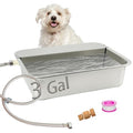 3 Gallon Automatic Dog Water Dispenser 304 Stainless Steel, Large Self-Filling Pet Water Bowl with Float Valve, Auto Animal Waterer for Dogs, Livestock, Horse, Goat, Pig