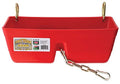 Little Giant® Plastic Fence Feeder | Clip on Feeder for Pigs, Goats, Sheep, Livestock | Mountable Feed Bucket | 9 Quarts | Red - color: Red, size: 9 Quarts