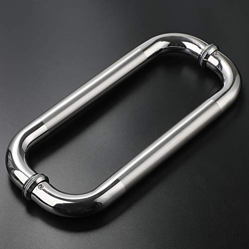 12 Inch Glass Door Handle Shower Door Handle | Back to Back, Stainless Steel, long life, finish polished