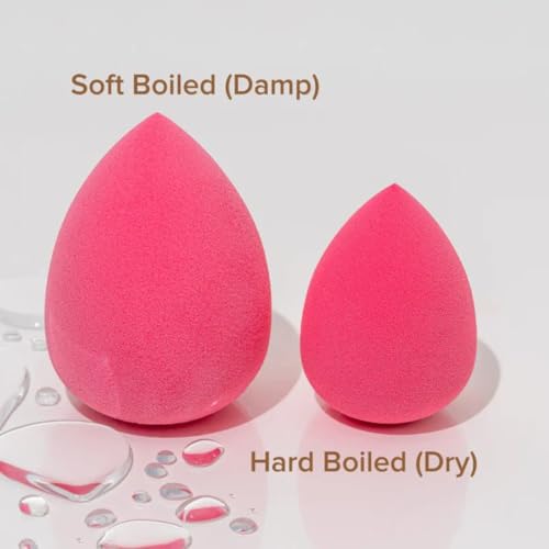 Beauty Bakerie Blending Egg Beauty Sponge Cosmetic Face Make up Blender Sponge Applicator for Powder, Liquid, Foundation, Concealer and Blending, Latex Free 6 Pack Set, Pink/Turquoise - color: Pink/Turquoise