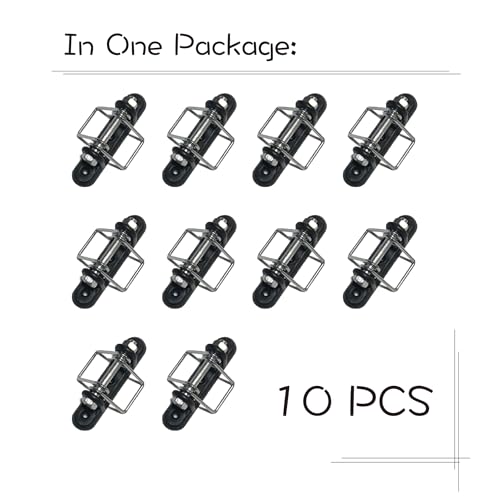 KuGuo Electric Fence Tape Connector, 10 Pack for Polytape Repair | Durable outdoor connector joins fence tape securely for farms, horses and livestock electric fence systems