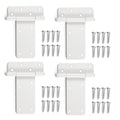 4 Pack 6" Door Hinges,280 Lbs Capacity Heavy Duty Gate Hinges | Matte white T-Strap Shed Gate Hinges,Barn Door, Shed Doors, rust-resistant,durable( (6 inch - 4 Pack)-Patent Pending - size: 6 inch - 4 Pack
