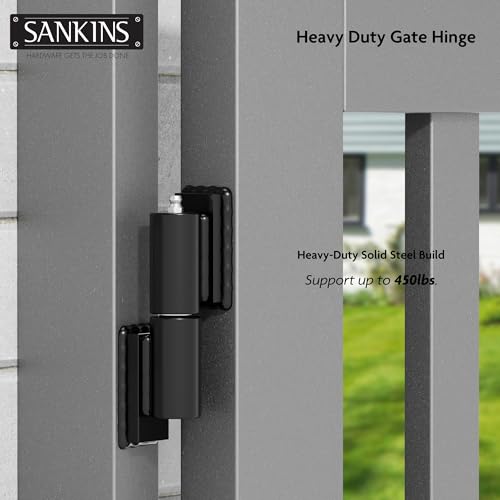 5" Heavy Duty Gate Hinges, Weld on Hinges 450lbs Capacity, Outdoor Trailer Gate Hinge, Barrel Hinges Heavy Duty for Trailer Ramp Outdoor Driveway Gate, 2 Pack - size: 5inch