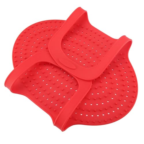 Heat Resistant Turkey Lifter, Poultry Lifter Turkey Roasting Sling, Oven Baking Mat Silicone Mat Non-Stick Cooker Sling, Multipurpose Cooking Accessory(Red) - color: Red