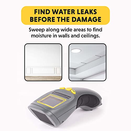 General Tools MM8 Pinless Moisture Meter for Wood, Walls & Mold Detection | Non-invasive wood moisture meter for walls, drywall & lumber. Mold detector for home moisture & humidity moisture testing. - size: MM8