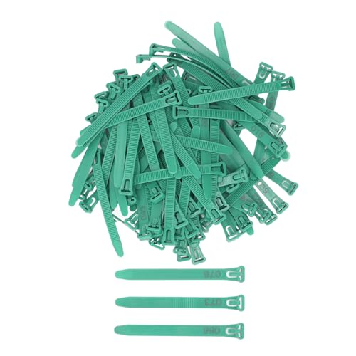 100Pcs Chicken Leg Rings, 1-100 Numbered Poultry Chicken Identification Leg Ankle Bands Tags Reusable Zip Tie for Ducks Chicks Pigeons Goose (Green) - color: Green