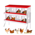 Nesting Boxes for Chickens, 6/8/10-Hole Galvanized Steel Chicken Nesting Boxes for Laying Eggs with Egg Rollaway System to Protect Eggs, Easy Egg Collection, for Chicken Coop Backyard Farm