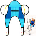 Vive Padded Patient Lift Sling w/Head Support - Universal Fit for Hoyer | Hydraulic, Electric Lifts - Full Body Transfer Sling for Shower, Toileting & Home Use - Mesh Padded, Machine Washable - size: Medium