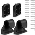 HAMOPY Auto-Lock Retractable Baby Gate Replacement Parts, Original Hardware Set (Including 2 x Latches + 2 x Brackets + 1 x Floor Hook + 1 Set of Screws) Only Fit 55“&71” Auto-Lock Baby Gate(Black) - color: Bk-p