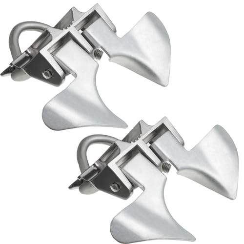 Tandefio 2 Pcs Chain Link Fence Butterfly Gate Latches Galvanized Steel Butterfly Latch Chain Link Gate Closer Fence Gate Latch for 1-3/8 Gate Frame and 2-3/8 Gate Post, Silver