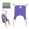 EZ Assistive Patient Lift Divided Leg Sling with Lower Back, Patient Lift Sling for Transfer and Positioning and Lifting, 500lb Weight Capacity (Purple, S -Pack of 1 pc) - color: Purple, size: S -Pack of 1 pc