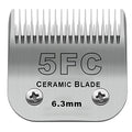 5FC Grooming Ceramic Pet Clipper Blades Compatible with Andis & Oster A5 | Cut Length 1/4”(6.3mm),Compatible with Wahl KM10 Series Clippers - color: Silver, size: 5FC 6.3mm