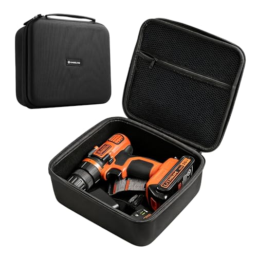 caseling Hard Tool Case Organizer for Hardware and Electronics | Hard EVA tool organizer case fits hardware and electronics up to 8.7 x 7.8 x 3.5 inches with zippered mesh accessory pocket