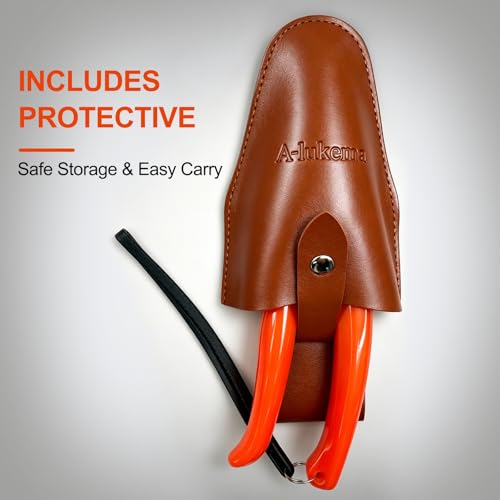 Goat Hoof Trimmers, Sheep Hoof Trimmers, High Carbon Steel Shears & Sheath | Goat Hoof Shears, Goat Hoof Trimmer, Goat Hooves Trimmer; 8-Inch Hoof Trimmers for Goats and Sheep, Goat Clippers for Hooves