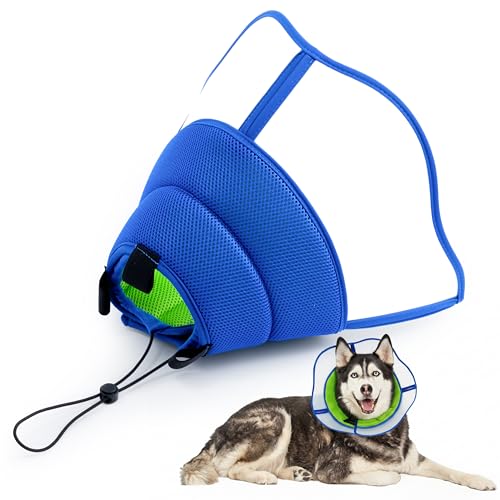 Soft Dog Cone Collar - Adjustable Recovery Padding Cone for Small Dogs After Surgery to Stop Licking, Breathable Lightweight Elizabethan Protective Neck Collar for Pet Cat Puppy (XL) - size: XL(Neck: 18.8"-20.8")