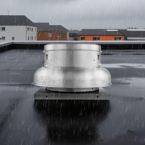 VEVOR Roof Exhaust Fan, 1500CFM & 2600CFM Adjustable Speed Control Attic Vent Fan with High-Power Motor, 24.8inch Fan Base Heavy-Duty Aluminum Alloy, Compact for Garage,Kitchen,Bathroom,Silver - size: 1500CFM & 2600CFM