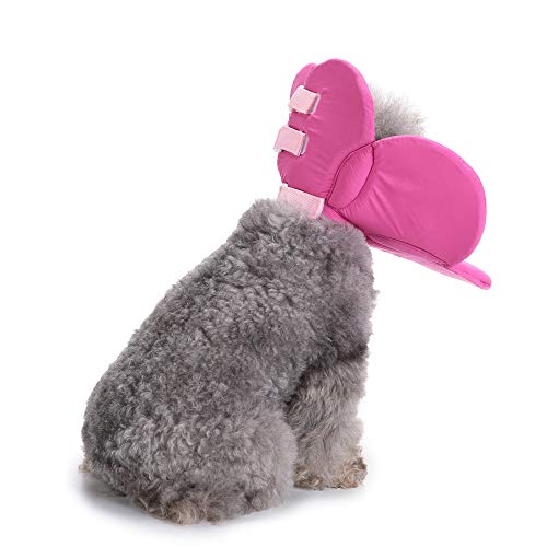Dog Collar, Pet Cone E-Collar Flower Soft Elizabethan Waterproof Grooming Recovery Protecive Adjustable Collar for Puppy Small Medium Dogs (L Neck:13-15in, Purple) - color: Purple, size: L Neck:13-15in