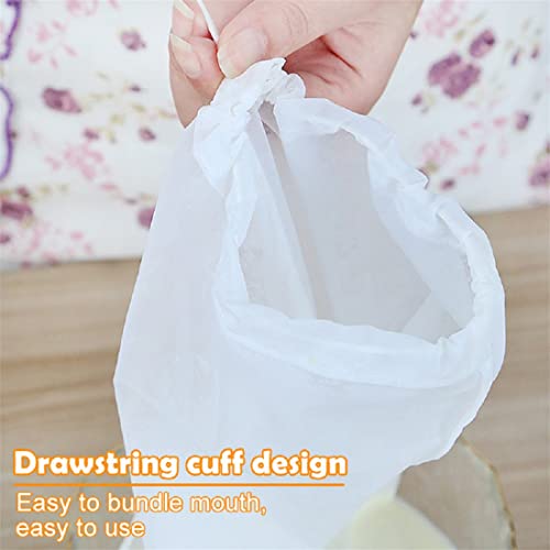 Food Grade Soy Milk Filter Bags, 200 Micron 20*30CM Fine Mesh Bag Milk Filter Bag All Purpose Food Strainer Nylon Cheesecloth