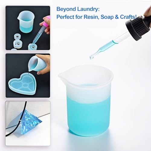 Laundry Detergent Cup,Silicone Laundry Detergent Measuring Cup,100ml Soft Material with Precision Scale–Reusable,No-Clean Design for Washing Machine & DIY Resin, Soap, Plaster Crafts(2 PACK) - color: 2PCS