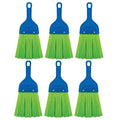 LOLA Whisk Broom, Hand Brush, 6 Pack Durable Bristles, Whisks Away Dirt & Debris, Compact, Hang Hole for Easy Storage, Indoor/Outdoor - size: 6 Pack, style: 2026 Model