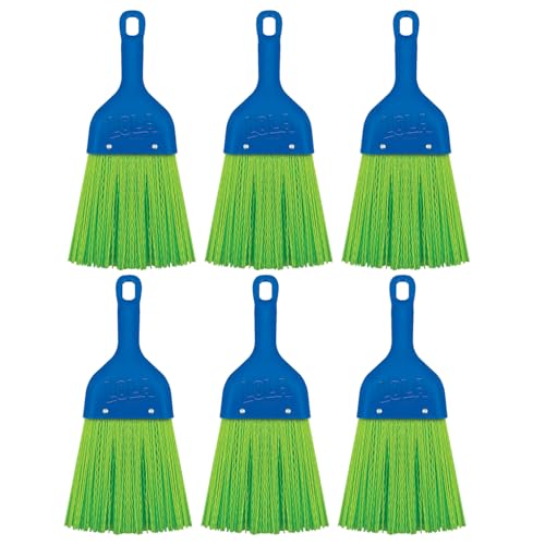 LOLA Whisk Broom, Hand Brush, 6 Pack Durable Bristles, Whisks Away Dirt & Debris, Compact, Hang Hole for Easy Storage, Indoor/Outdoor - size: 6 Pack, style: 2026 Model