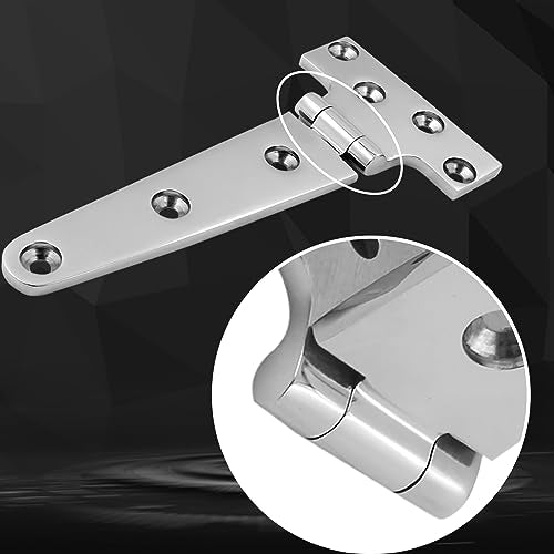 316 Stainless Steel T Hinges Marine Grade 6'' x 3" Heavy Duty Boat Hatch Hinge (150 mm X 72 mm) 4 Pack Casting Cabinet Hardware Door Hinge with Screws - style: 6'' x 3" 4 Pack