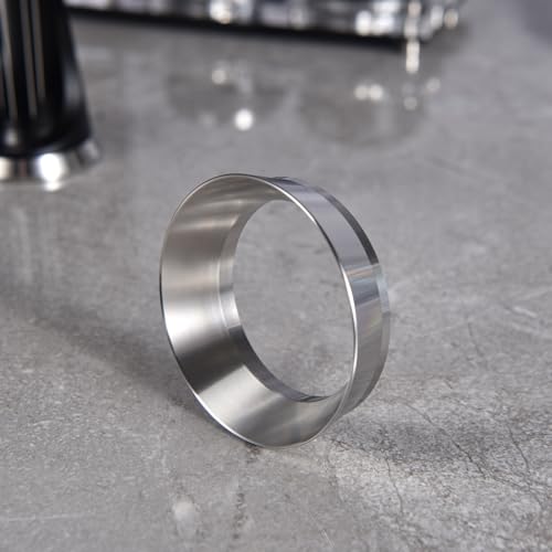 MATOW Magnetic Espresso Dosing Funnel for 51mm Portafilter | 304 Stainless Steel, 51mm Mess-Free Dosing Ring, Dishwasher Safe, Stable Magnetic Fit - size: 51mm