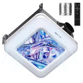 RexTact Bathroom Fan with Humidity Sensor,230 CFM 1.0 Sone Bathroom Exhaust Fan with Light,Ventilation and Exhaust Fan with Remote Control and Timer Function,Violet Blue - color: Violet Blue