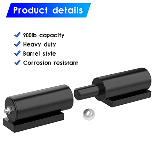Heavy Duty Gate Hinges 7 Inches- 2 Pack Weld On Install Black Iron Barrel Hinge 900lbs Capacity for Swing Door Trailer Ramp Metal Driveway Gate Drive Gate - size: 7'' - 2 Pack