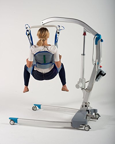 Patient Aid Toileting Sling for Hoyer Patient Lifts, Padded Hoyer Sling | 120-215 lb Capacity | Full-Body Hoist & Lower Back Support | With Lifting Straps For Toileting & Transfers - size: Medium