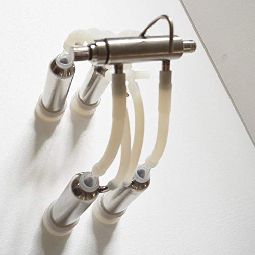 INTBUYING 304 Stainless Steel Milk Cup Kit for Electric Cows Milking Machine Accessory