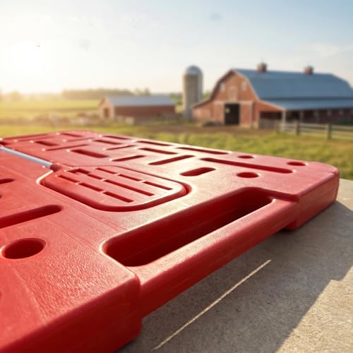 Pig Sorting Board with Paddle, Livestock Sorting Panel | for Cattle Hog Sheep Goat, HDPE Portable Crowding Gate, Farm Show Use, 38"x30"x1.3"