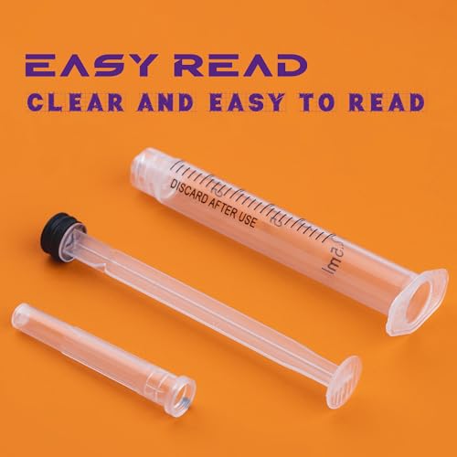 2.5ml Syringes with 23G 1 Inch Needles Luer Lock Syringe and Needle for Liquids, Individually Wrapped, Pack of 100 - size: 2.5ML-23G 1"