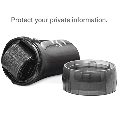 Guard Your ID Identity Theft Protection Roller Stamp, 3-Pack for Mail - color: Black, size: Standard 3-Pack