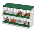 Chicken Nesting Box, 8-Hole Nesting Boxes, Removable Tray, Ventilation Holes, Easy Egg Collection & Cleaning, Laying Boxes for Hens, Green - color: Green, size: 8 Holes