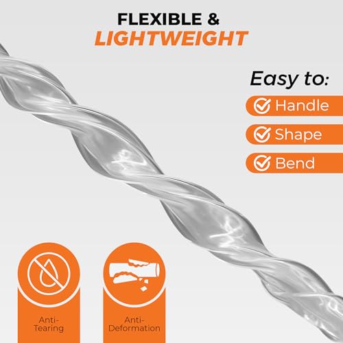 Clear Vinyl Plastic Tubing - Food-Grade & Flexible PVC Tube for Beer Line, Kegerator Accessories, Wine, Aquarium & Water Hose, Fuel Line, Drip Irrigation & More, 5/16" ID 7/16" OD, 25 Ft