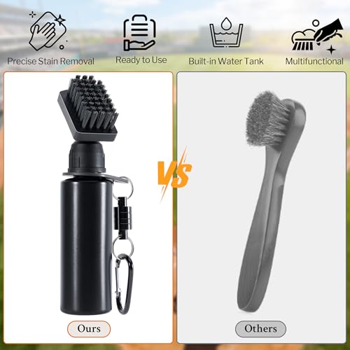Belongtous Shoe & Boot Cleaner Brush, Portable Magnetic Water Spray Cleat Cleaning Brush, Stiff Nylon Bristles Detachable Kit for Soccer Cleats, Golf Shoes, Baseball Cleats & Hiking Boots