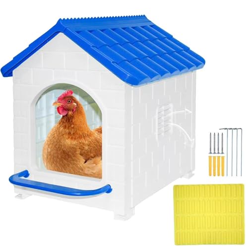 Waterproof Chicken Nesting Boxes for Chickens, Nesting Box for Laying Eggs, Washable Nesting Pad, Wall or Ground Mounted, Indoor & Outdoor Laying for Chicken, Duck, Rabbit, Poultry (1 Pack)