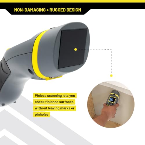 General Tools MM9 Moisture Meter for Wood, Walls & Drywall Detection | Pin & Pinless wood moisture meter for walls & drywall. Moisture detector for firewood. Ideal for moisture testing wood. - size: Pin & Pinless