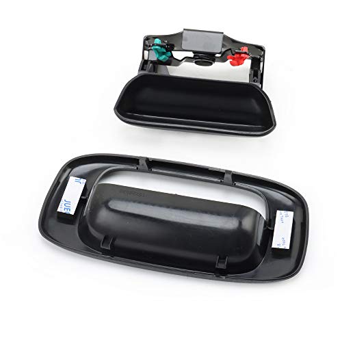 15997911 Tailgate Handle Latch and Bezel Trim with 2 Pairs Rod Clips | Fit For 1999-2007 Chevy Silverado GMC Sierra 1500 1500HD 2500HD 2500 3500 Replaces 15228539, 15228541, 15228540, 77488
