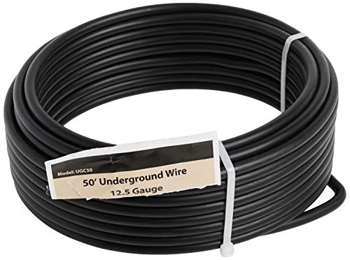 Zareba Insulated Cable for Electric Fences - 50 ft x 12.5 Gauge Cable - Rated for 20,000 Volts - Electric Fencing Wire for Underground or Fence Posts - UGC50 - Durable Construction - 50 feet long - size: 1 Reel