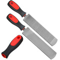 Gisafai 2 Pcs 12 Inch Rasps for Shoeing Horses with Handle Trimming File Carbon Steel Farrier Tools for Repair Horse Goat Hooves Cow Donkey Pig Animal Hooves Repairing Wood Working Supplie - size: 12 Inch