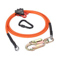 1/2" X 8' Steel Wire Core Flipline, W/Better Grab Adjuster & Steel Swivel, Arborist Equipment Positioning Lanyard, Climbing Flipline for Fall Protection, Arborist, Tree Climbers (1/2’’ x 8 ft) - size: 1/2’’ x 8 ft